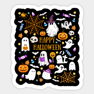 Halloween For Boys Grils, Happy Halloween, Kids Halloween T-Shirt Sticker